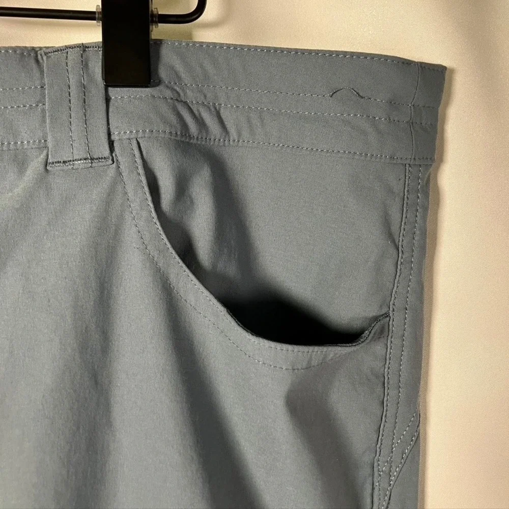 Eddie Bauer Women's‎ Guide Pro WR Tech Capri Pants Size 16 Gray Nylon Spandex
